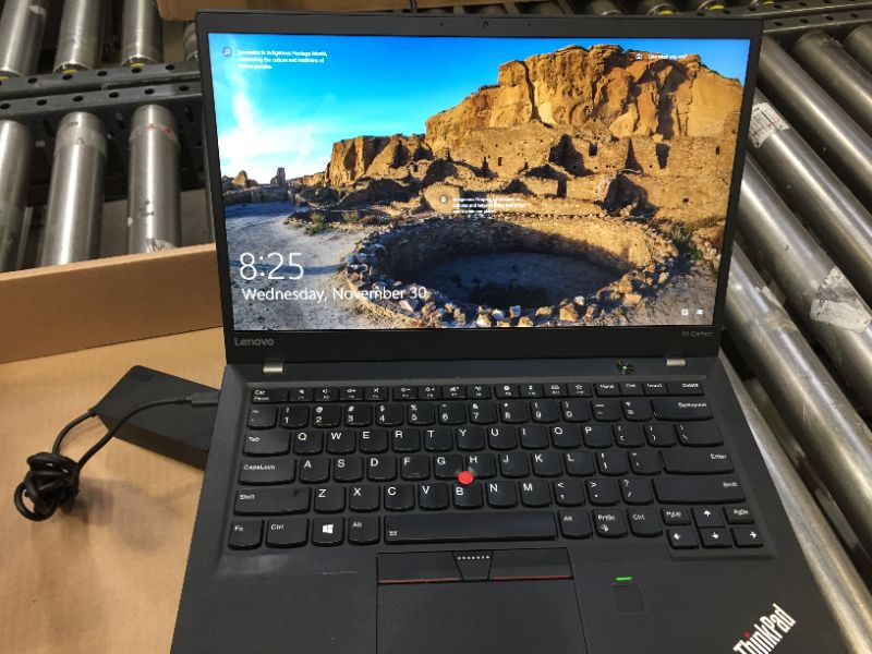 Photo 3 of Lenovo ThinkPad X1 Carbon Laptop 5th Generation, Intel Core i7-7600U 3.90 GHz, 16GB RAM, 256GB SSD, 14 WQHD IPS 2560x1440 Display, Fingerprint Reader, Supported Windows 10 Pro, Renewed 2018
USED TURNS ON NOT LOCKED 
