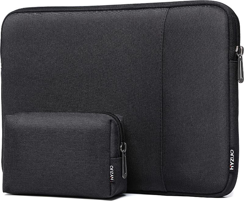 Photo 1 of HYZUO 13 Inch Laptop Sleeve Case Compatible with 2018-2021 MacBook Air 13 M1, MacBook Pro 13 2016-2021 M1, iPad Pro 12.9 2018-2021 M1, XPS 13, Surface Pro 8/ Surface Pro X 7 6 5 4 3 Black
