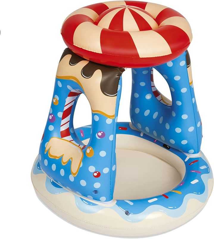 Photo 1 of Covered Baby Pool Sprinkler & Splash Play Pool Shaded Beach Outdoor Kids Tub Summer Indoor & Outdoor Water Play Centre Suitable for 2+ Toddlers (YX784917-1)
