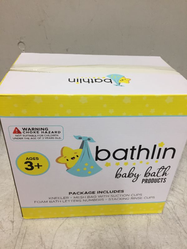 Photo 2 of Baby Bath Kneeler and Elbow Rest Pad Set - Thickest Bathtub Kneeler Pad with Memory Foam and Bath Toys Organizer - Ideal Bath Kneeling Pad for Bathing Baby - Relieve your Knees and Elbows - Toodly --FACTORY SEALED --
