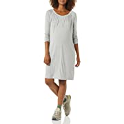 Photo 1 of Amazon Essentials Women's Maternity Gathered Neckline Dress, Light Grey Heather, X-Large