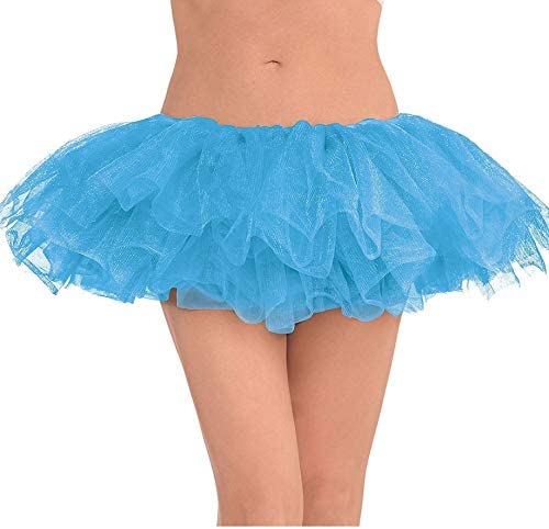 Photo 1 of Amscan 397280.87 Adult Tulle Elastic Waistline Costume Tutu, Light Blue
