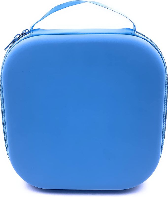 Photo 2 of xcivi Storage Organizer Carrying Case for Learning Resources Recordable Answer Buzzers/ Game Show Buzzers/ Personalized Sound Buzzers, Compatible with Pet Training Buttons (Only Case) (Blue)
