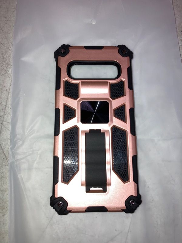 Photo 2 of Coollynn Samsung Galaxy S10 Case 6.1 inch [ Military Grade ] [Kickstand ] 12ft. Drop Tested Protective Samsung S10 Case - Rose Gold
