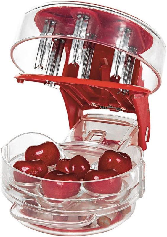 Photo 1 of Cherry Pitter, Cherrystone Remover Mess Free 6 Capacity At Once Dishwasher Safe-6 Cherries,cherry picker
