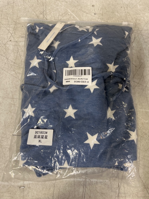 Photo 1 of dearcase women's star blue top XL