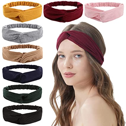 Photo 1 of K-Acc 8 Colors Fashion Knotted Headbands for Women Non Slip
