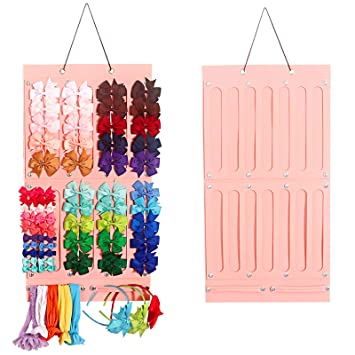 Photo 1 of Baby Headband Holder, Bow Organizer for Girls Hair Bows, Baby Hair Accessory Storage Display Sturdy Rope, Baby Headband Organizer for Door, Closet, Wall
