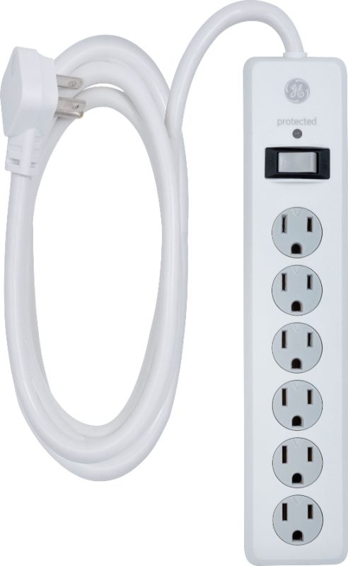 Photo 1 of Jas14092 6-Outlet Sur Protector (White, 10Ft Cord)