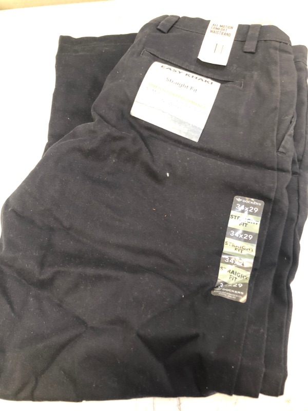 Photo 2 of Dockers Men's Easy Straight Fit Khaki Stretch Pants SIZE 34X29 