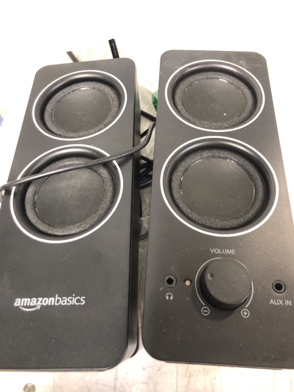 Photo 2 of Amazon Basics AC Powered PC Multimedia External Speakers