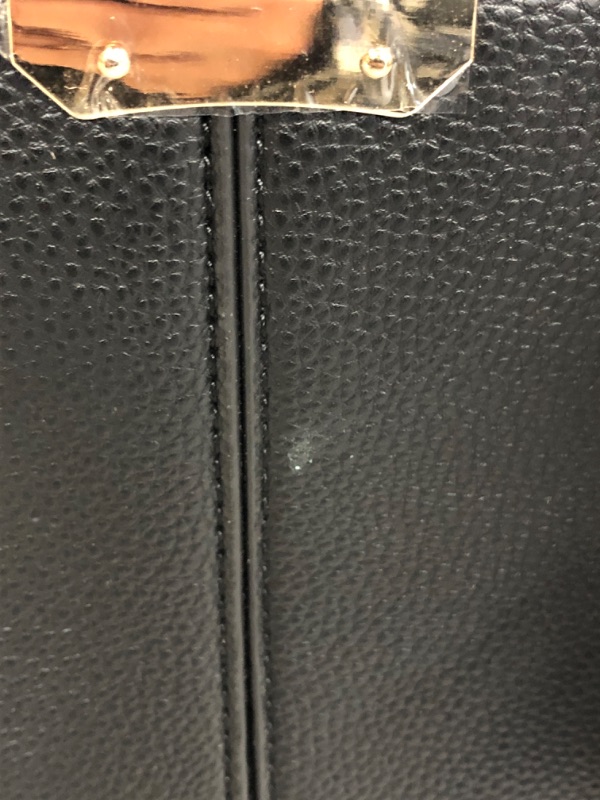 Photo 3 of BLACK HANDBAG TOTE (ITEM HAS STAINS)