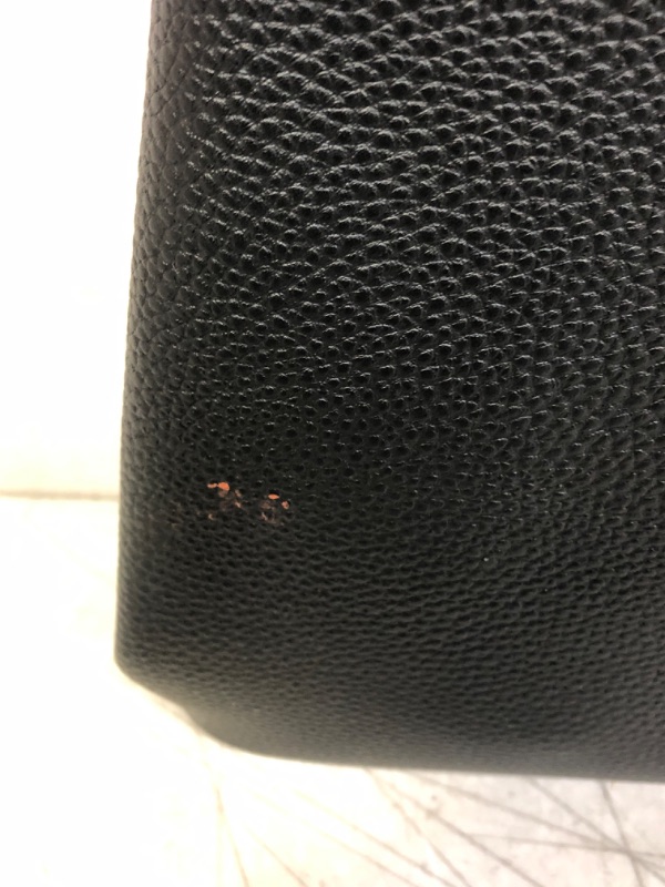 Photo 2 of BLACK HANDBAG TOTE (ITEM HAS STAINS)