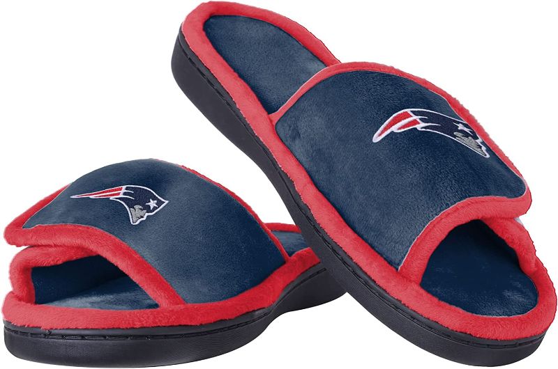 Photo 1 of FOCO New England Patriots Memory Foam Slipper Slide - Mens Large -