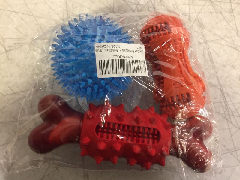 Photo 2 of  PETWOLF Dog Chew Toys Aggressive Chewers- Indestructible Dog Toys Puppy Teething Chew Toys Dog Toys for Small Medium Large Dogs Squeaky Toys Teeth Cleaning Interactive Puppy Toys Durable Tough Dog Toys
