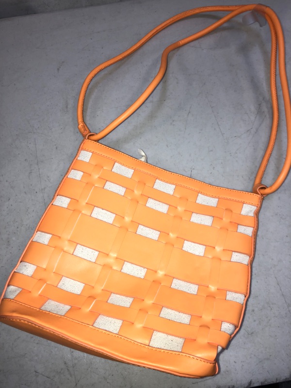 Photo 1 of A NEW DAY , WOMENS ORANGE SHOULDER TOTE PURSE 
