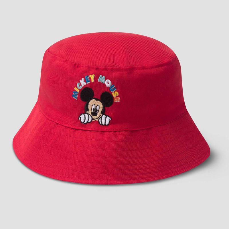 Photo 1 of 2 COUNT Toddler Boy' Mickey Moue Reverible Bucket Hat - Red/Blue