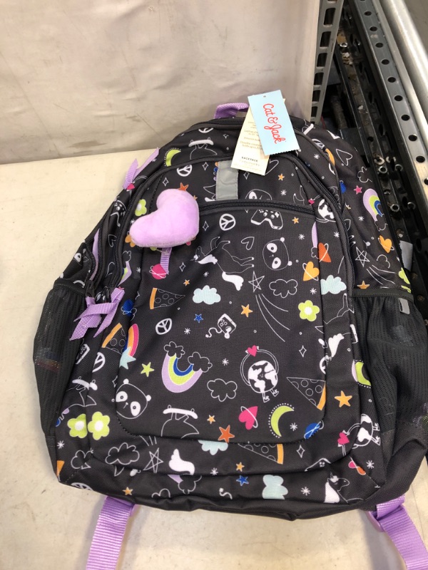 Photo 2 of Classic Kids&#39; 17&#34; Backpack Doodle Print - Cat &#38; Jack&#8482;1008109479
