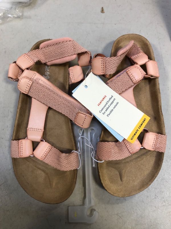 Photo 3 of Girls' Val Footbed Sandals - Cat & Jack Blush 
SIZE 2