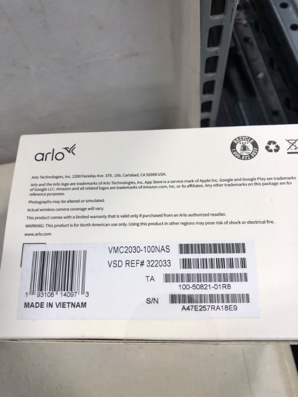 Photo 4 of Arlo Essential Spotlight Camera, Wire-Free 1080p Video, Integrated Spotlight, Color Night Vision, 2-Way Audio, Rechargeable Battery, Motion Activated, Direct to WiFi - No Hub Needed, Works with Alexa & Google Assistant (unable to test)