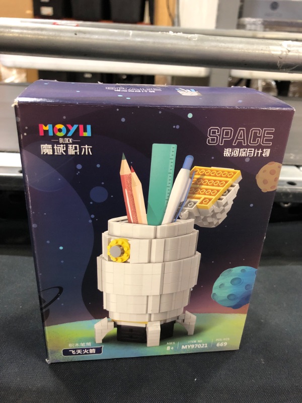 Photo 2 of Astronaut Mini Building Blocks, Pen Holder Desktop----factory sealed