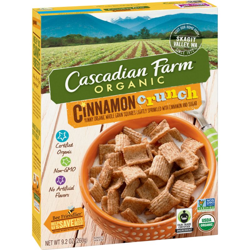 Photo 1 of 2 COUNT Cascadian Farm Organic Cinnamon Crunch 9.2 Oz