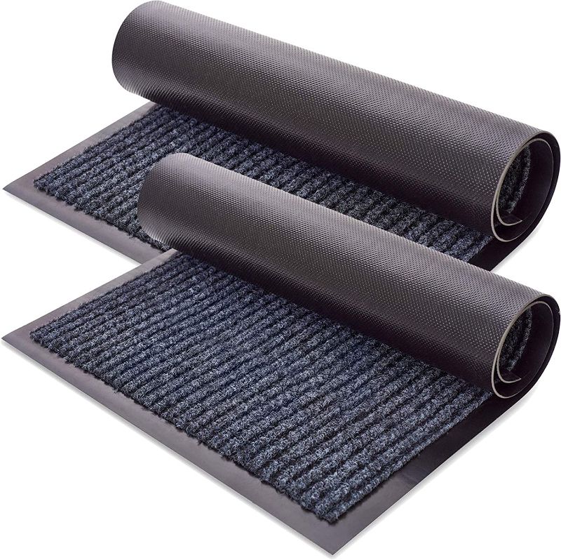 Photo 1 of 2 PACK OF BLACK FRONT DOOR WELCOME MATS 30" X 17" 