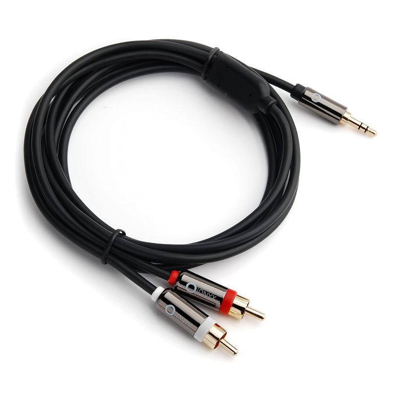 Photo 1 of Onyx 3.5mm to RCA Stereo Audio Cable with Gold Plated Connectors (6-Feet)
