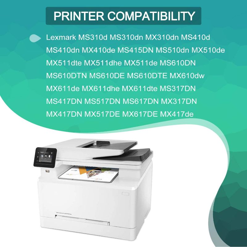 Photo 1 of GREENBOX (NO Toner) Remanufactured Drum Unit Replacement for Lexmark 500Z 500ZG 50F0Z00 50F0Z0G MS310d MS310dn MX310dn MS410d MS410dn MX410de MS415DN MS510dn MX510de MX511dte Printer (1-Pack)
