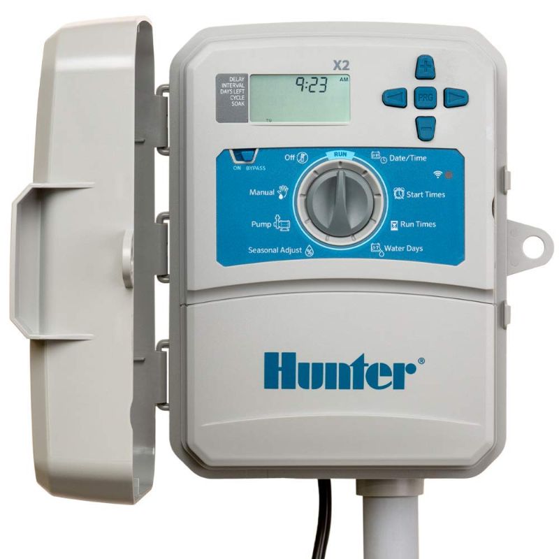 Photo 1 of Hunter Company Hydrawise X2 6-Station Outdoor Irrigation Controller (X2-600) ( BOX HAS MINOR DAMAGE ) 
