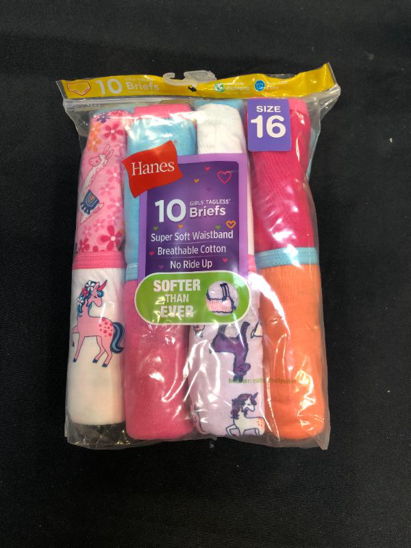 Photo 1 of HANES GIRLS 10 BRIEFS SIZE 16