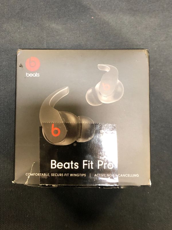 Photo 4 of Beats Fit Pro - True Wireless Noise Cancelling Earbuds - Apple H1 Headphone Chip, Compatible with Apple & Android, Class 1 Bluetooth®, Built-in Microphone, 6 Hours of Listening Time – Beats Black
