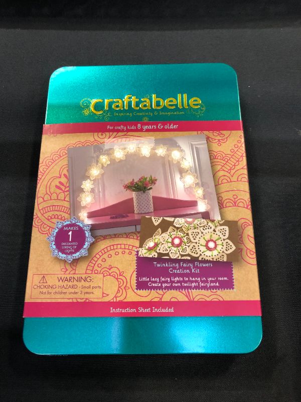 Photo 2 of Craftabelle – Twinkling Fairy Flowers Creation Kit – DIY Twinkle Lights for Bedroom – 106pc String Light Set with Accessories – DIY Arts & Crafts for Kids Aged 8 Years +
