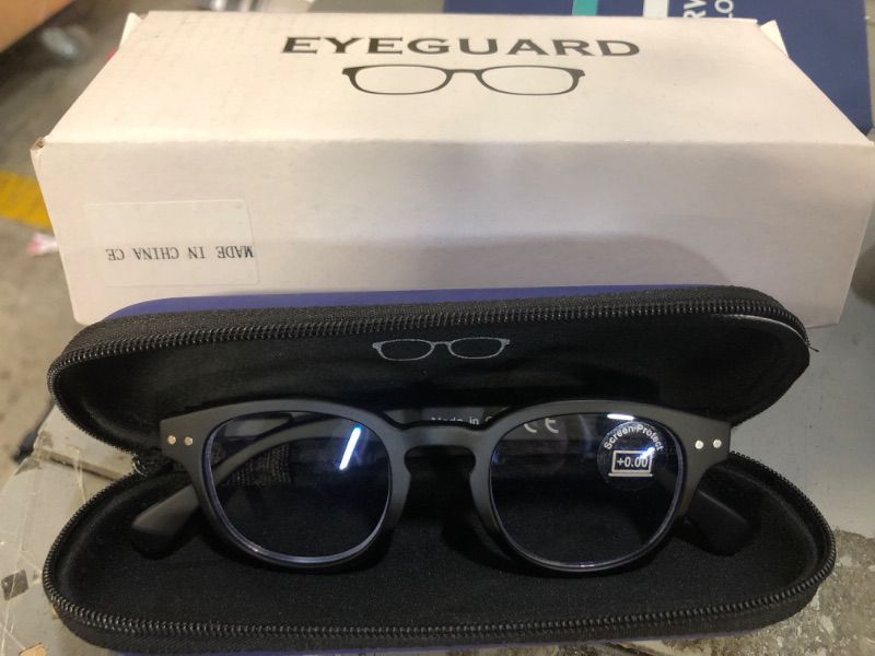 Photo 3 of EYEGUARD Blue Light Glasses for Kids Spring Hinges Computer Glasses,Anti Glare Eyeglasses?3-8 Years Old0 --Black color