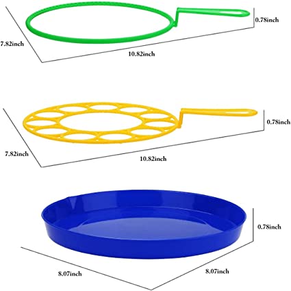 Photo 3 of B bangcool Big Bubble Wands Set: Large Bubble Maker, Giant Bubble Wand Bubbles Maker with Tray Bubble Sticks for Kids