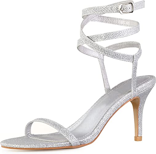 Photo 1 of mysoft Women's Wrap Heeled Sandals Strappy Open Toe 3 Inch Stiletto Shoes
SIZE 6