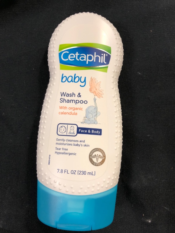 Photo 2 of Cetaphil Baby Wash & Shampoo with Organic Calendula |Tear Free | Paraben, Colorant and Mineral Oil Free | 7.8 Fl. Oz