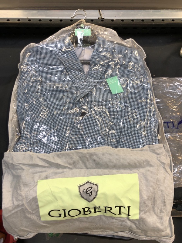 Photo 1 of Gioberti Boys and Kids Houndstooth Blazer Jacket SIZE 14 ( USED ITEM ) BLUE 
