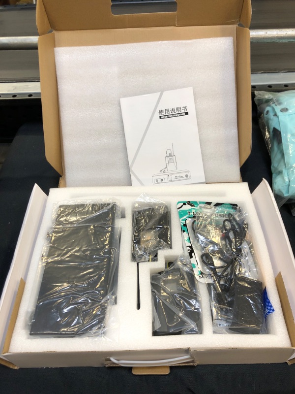 Photo 2 of BOMGE IEM-580 UHF Wireless in Ear Stage Monitor System Professional 2 Channels,160 ft. Operation, Ideal for Stage, Studio, Exhibit, Lecture, Speech (2 bodypack with Transmitter) ( USED ITEM ) ( BOX HAS MINOR DAMAGE ) 