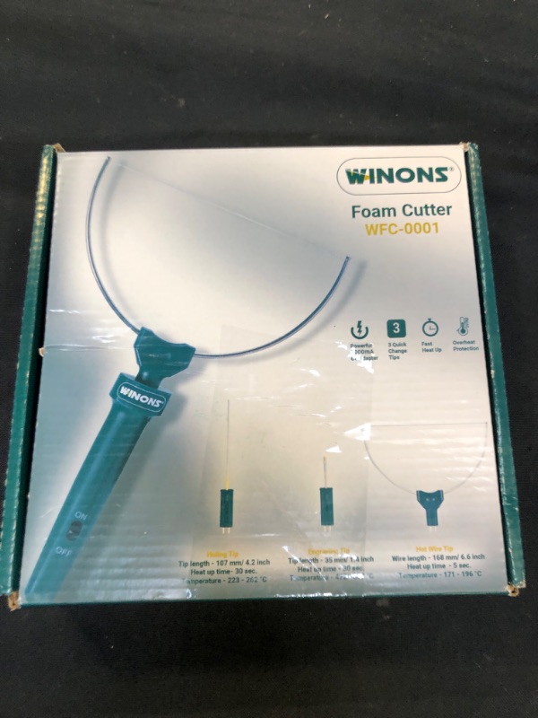 Photo 3 of WINONS Hot Wire Foam Cutter, WFC-0001 Polystyrene and Styrofoam Cutter Same as a Hot Knife Foam Cutter, Electric Carving Knife-Kit of 3 Tools ( USED ITEM )
