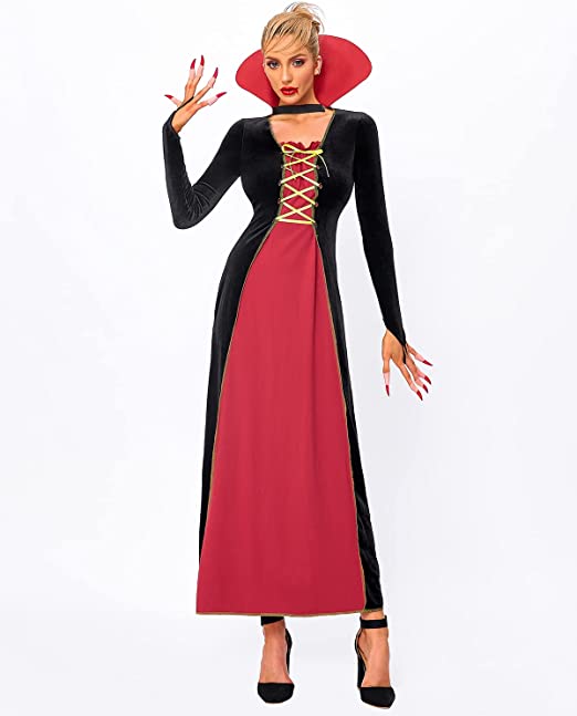 Photo 1 of GIKING Women Halloween Costumes Adult Victorian Vampire Costume SIZE XL 
