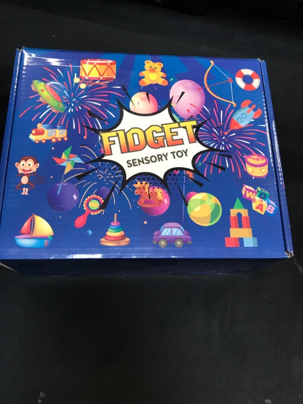 Photo 2 of (56 Pack) Fidget Sensory Toys, Party Favors Set, Classroom Treasure Box Chest Carnival Prizes Pinata Stuffer Pop Poppers Autism Stress Autistic Anxiety, Gift Bulk for Girls Boys Kids Teen Adults ADHD
