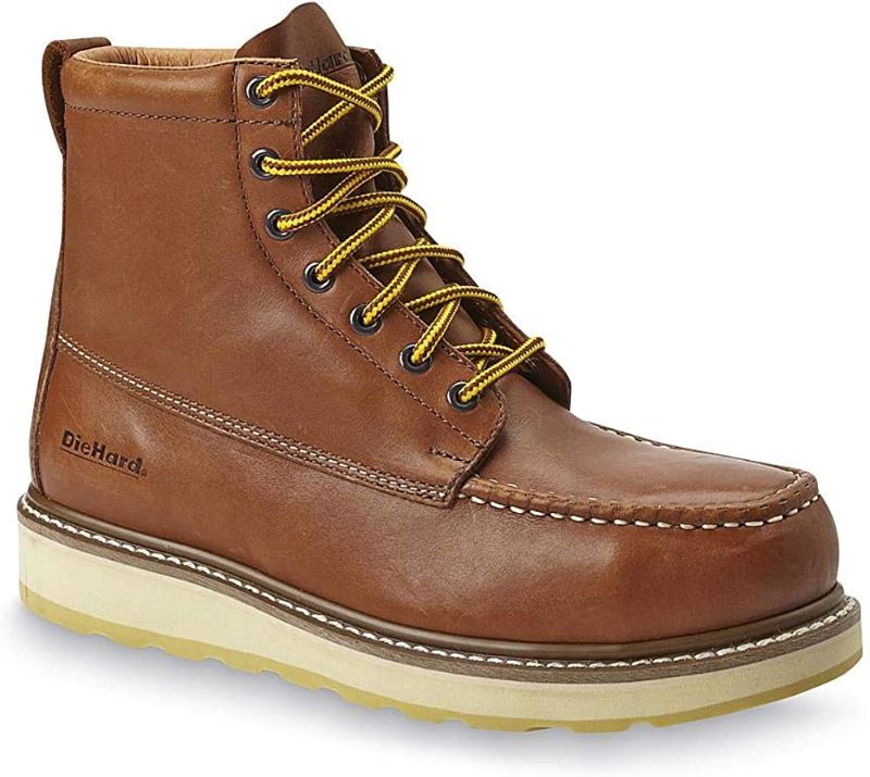 Photo 1 of DieHard Men's SureTrack 6"Leather Soft Toe Work Boot - Brown, Size: 8
