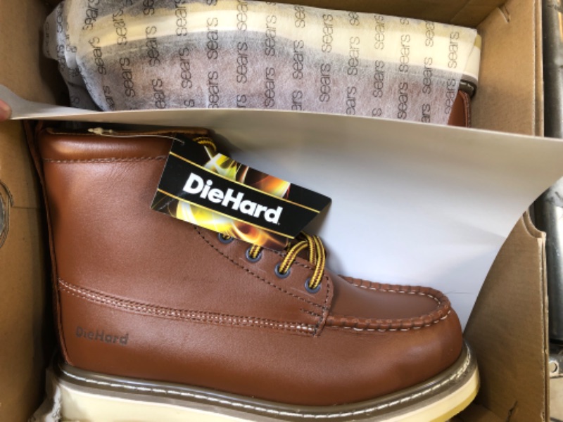 Photo 2 of DieHard Men's SureTrack 6"Leather Soft Toe Work Boot - Brown, Size: 8
