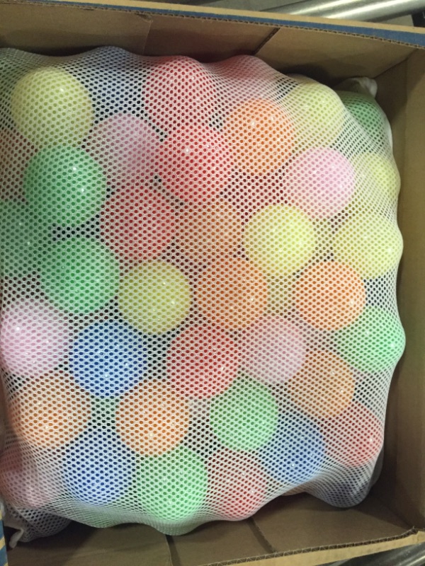 Photo 2 of Click N' Play Ball Pit Balls for Kids, Plastic Refill Balls, 200 Pack, Phthalate and BPA Free, Includes a Reusable Storage Bag with Zipper, Bright Colors, Gift for Toddlers and Kids