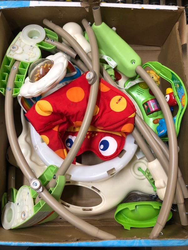 Photo 2 of Fisher-Price Rainforest Jumperoo, freestanding baby activity center with lights, music, and toys