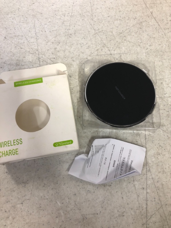 Photo 2 of Wireless Charger, Qi-Certified 15W Max Fast Wireless Charging Pad Compatible with iPhone 12/13/13 Pro Max/13 Mini/11/XR/X/8 Plus, Samsung Galaxy S21/S20 Ultra/S10/S9/Note 10, etc