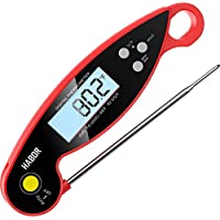 Photo 1 of  Habor Waterproof Digital Cooking Thermometer with Backlight & Ambidextrous Display (Red) 