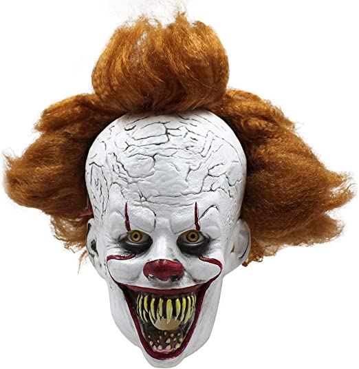 Photo 1 of Halloween Mask IT Pennywise for Adults Clown Scary Costume Cosplay Party
