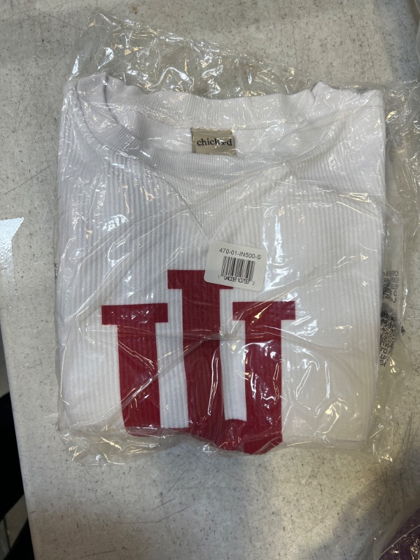 Photo 2 of Chicka-d Women's Corded Boxy Pullover- INDIANA HOOSIERS